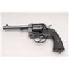 Image 2 : Colt New Service DA revolver, .45 Colt  caliber, 5 ½” barrel, blue finish, checkered  hard rubber gr