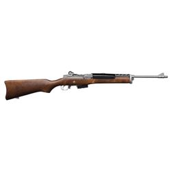 *Ruger Mini-14 semi-automatic rifle, .223  caliber, 18.5” barrel, S/N 183-45887, one  magazine, stai