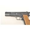 Image 4 : Belgium Browning Hi Power with early style  hammer in 9mm, S/N T294186. In fine to  excellent used c