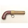 Image 3 : Ring Trigger Revolving Barrel Percussion  Pistol by J.P. Ferrell .25 caliber, with 3.5"  six shot re