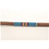 Image 2 : Very unusual and possibly unique American  Indian stone headed club and smoking pipe.  Measures 24” 