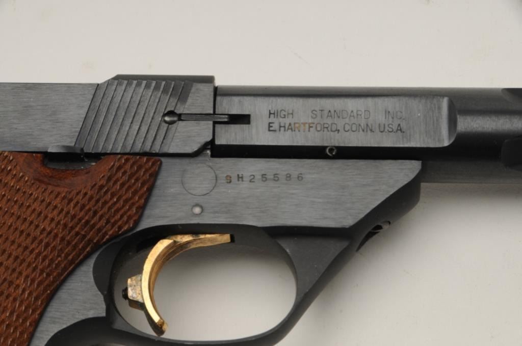 Hi Standard Trophy Target Model In 22 Caliber With A 7 Heavy Barrel S N Sh In Fine To