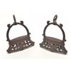 Image 3 : Forged iron stirrups circa 17th to early 19th  century with eagle decorations probably  Spanish from