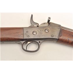 U.S. Springfield Rolling Block rifle, .50  caliber, 36” barrel, wood stocks, no visible  S/N, in ove