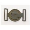 Image 2 : Reproduction two piece officer’s model belt  buckle and in good condition. A gift to Bill  Gary who 