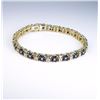 Image 2 : Elegant ladies Sapphire and Diamond Bracelet  set with 84 round sapphires weighing approx.  4.00 car