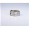 Image 2 : Dazzling Ladies Wide Diamond Band micro set  with 64 round diamonds weighing approx.  1.50-2.00 cara