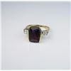 Image 1 : Elegant Fine Purple Rhodolite Garnet Ring  featuring an approx. 6.00 carat rhodolite  garnet  accent