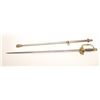 Image 7 : Sword with metal scabbard, brass guard and  wire wrapped rayskin grip by Pettibone & Co.,  Cincinnat