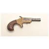 Image 3 : Unmarked Vest Pocket single shot derringer,  .22 caliber, brass frame, 2.25” iron barrel,  wood grip