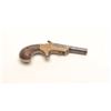 Image 4 : Unmarked Vest Pocket single shot derringer,  .22 caliber, brass frame, 2.25” iron barrel,  wood grip