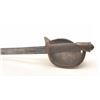 Image 2 : 1860 Naval cutlass by Ames; well-worn and  un-cleaned.      Est.:  $150-$300.