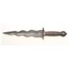 Image 1 : Composite wavy blade dagger, approximately  15.5” overall with a 10” blade; dark patina  to brass to