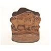 Image 2 : Pair of metal bookends displaying buffalos,  approximately 4” tall and 4” wide; marked  “D.A.L.” on 