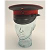 Image 1 : Prussian 1917 wartime green and red visor cap  in overall good condition.    Est.:   $75-$150.