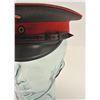 Image 3 : Prussian 1917 wartime green and red visor cap  in overall good condition.    Est.:   $75-$150.