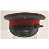 Image 4 : Prussian 1917 wartime green and red visor cap  in overall good condition.    Est.:   $75-$150.