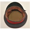 Image 6 : Prussian 1917 wartime green and red visor cap  in overall good condition.    Est.:   $75-$150.