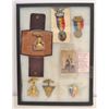 Image 2 : Two riker cases of misc. Knights of Pythias  fraternal organization medals, a Knights of  Pythias CD