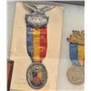 Image 5 : Two riker cases of misc. Knights of Pythias  fraternal organization medals, a Knights of  Pythias CD
