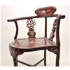 Image 5 : Beautifully accomplished cherry wood chair  with extensive mother of pearl inlays in  overall very g