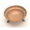 Image 1 : Antique footed figural solid Copper bowl with  Koi fish feet; by Karr Craft of New England,  approxi