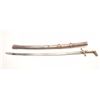 Image 4 : Saudi or Mid-eastern silver sword with fancy  engraved scabbard; approximately 37” overall  with a 3