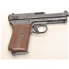Image 5 : Mauser pocket semi-automatic pistol, 7.65mm  caliber, 3.5” barrel, blued finish, checkered  wood gri