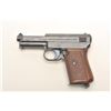 Image 7 : Mauser pocket semi-automatic pistol, 7.65mm  caliber, 3.5” barrel, blued finish, checkered  wood gri