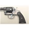 Image 2 : Colt U.S.N. marked DA revolver, .38 caliber,  6” barrel, high polish blued finish,  checkered black 