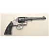 Image 3 : Colt U.S.N. marked DA revolver, .38 caliber,  6” barrel, high polish blued finish,  checkered black 
