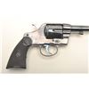 Image 4 : Colt U.S.N. marked DA revolver, .38 caliber,  6” barrel, high polish blued finish,  checkered black 