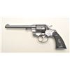 Image 1 : Colt Army Special DA revolver, .38 caliber,  6” barrel, blued finish, checkered black hard  rubber g