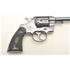 Image 4 : Colt Army Special DA revolver, .38 caliber,  6” barrel, blued finish, checkered black hard  rubber g