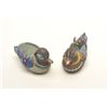 Image 1 : Vintage oriental style enamel on brass  showing figures of ducks. From estate. Est.:  $100-$200