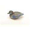 Image 6 : Vintage oriental style enamel on brass  showing figures of ducks. From estate. Est.:  $100-$200