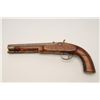 Image 4 : Percussion “Kentucky” style pistol marked on  lock “Parker warranted”. Somewhat crude and  rural Ame