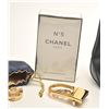 Image 5 : Gucci purse, buckle in box and No. 5 Chanel  perfume. Est.: $100-$200