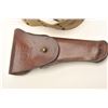 Image 2 : Mills web belt stenciled on back “NEGDF  112”  with U.S. Boyt leather pistol flap holster  plus an a