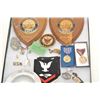 Image 3 : Lot of U.S. Naval memorabilia in large riker  case including 2 U.S.N. Pacific Theater  plaques fo Eu
