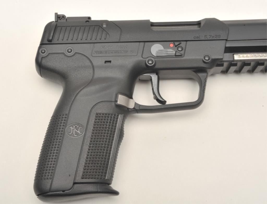 FNH Five seveN Semi automatic Pistol 5 7 X 28 Cal 386230080 4 75 fnh-five-seven-semi-automatic-pistol-5-7-x-28-cal-386230080-4-75
