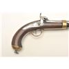 Image 2 : French Marine Single Shot percussion pistol,  Model 1837, .60 caliber, brass mounted with  swivel ra