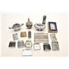 Image 5 : Lot of vintage cigarette accessories  including tabletop and pocket lighters, an  Evans ladies clutc