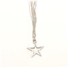 Image 3 : White Gold (14K-18K_ Star set with small  Diamonds and chain. Shaw era-Iran. approx .75  pts to 1 ca