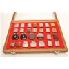 Image 1 : Great lot of antique and vintage pocket  lighters, 49 of which are housed in 2 wood  and glass displ