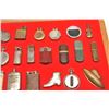 Image 5 : Great lot of antique and vintage pocket  lighters, 49 of which are housed in 2 wood  and glass displ
