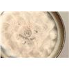 Image 3 : Small ornate cast metal open face ladies  lapel watch, approximately 1.25” in diameter  marked on th
