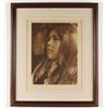 Image 1 : Nicely framed and matted sepia tone print by  Curtis, entitled “A Coast Pomo Girl”; plate  486, mark