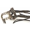 Image 3 : Cowboy studded headstall with Visalia  “Humane” polo style bit with conchos and  decoration. Great d