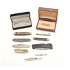 Image 1 : Lot of pocket knives, 1 Tiffany in blue bag,  Braemoor, Gerber, and 4 misc. antiques. Est.:  $300-$6